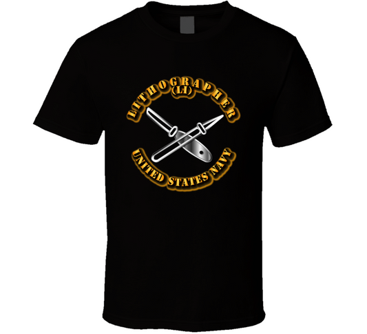 Navy - Rate - Lithographer T Shirt