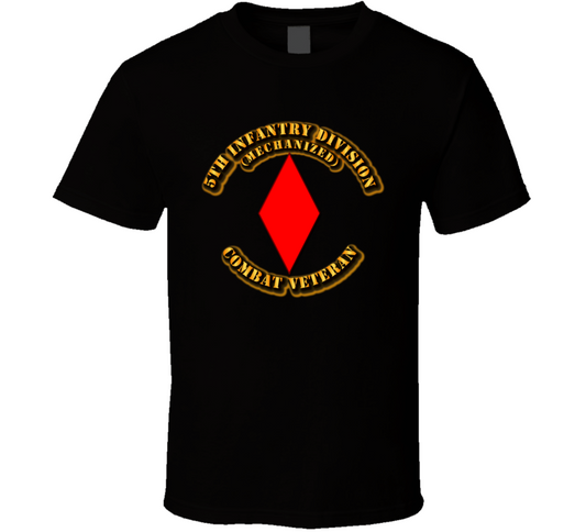 5th Infantry Division - Combat Veteran T Shirt