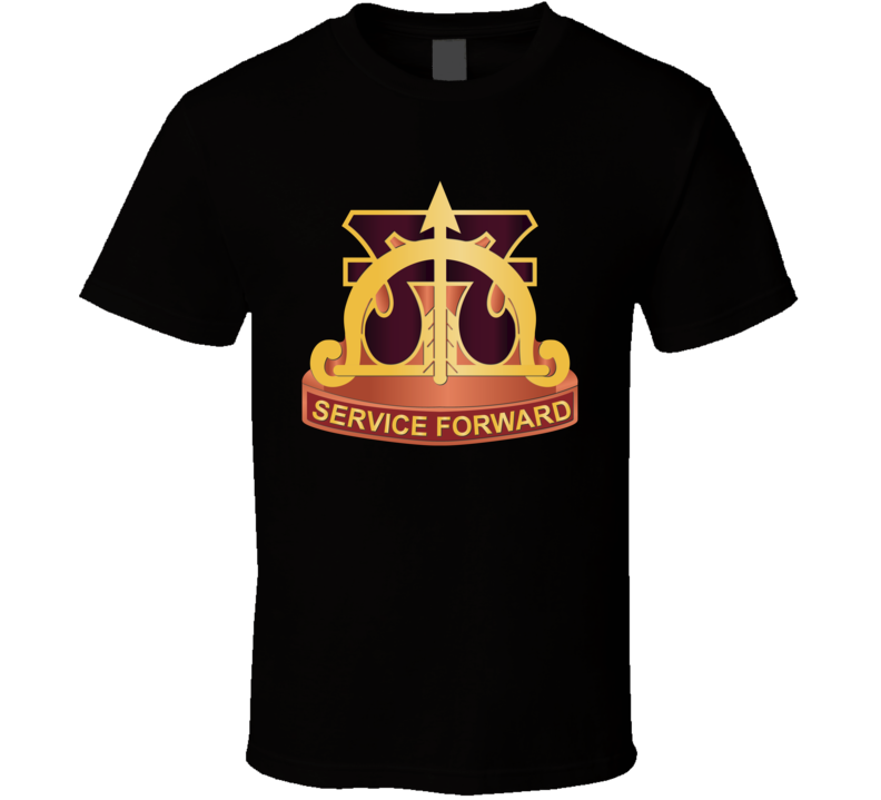 Army 48th Trans Grp w SVC Ribbon No Text T Shirt