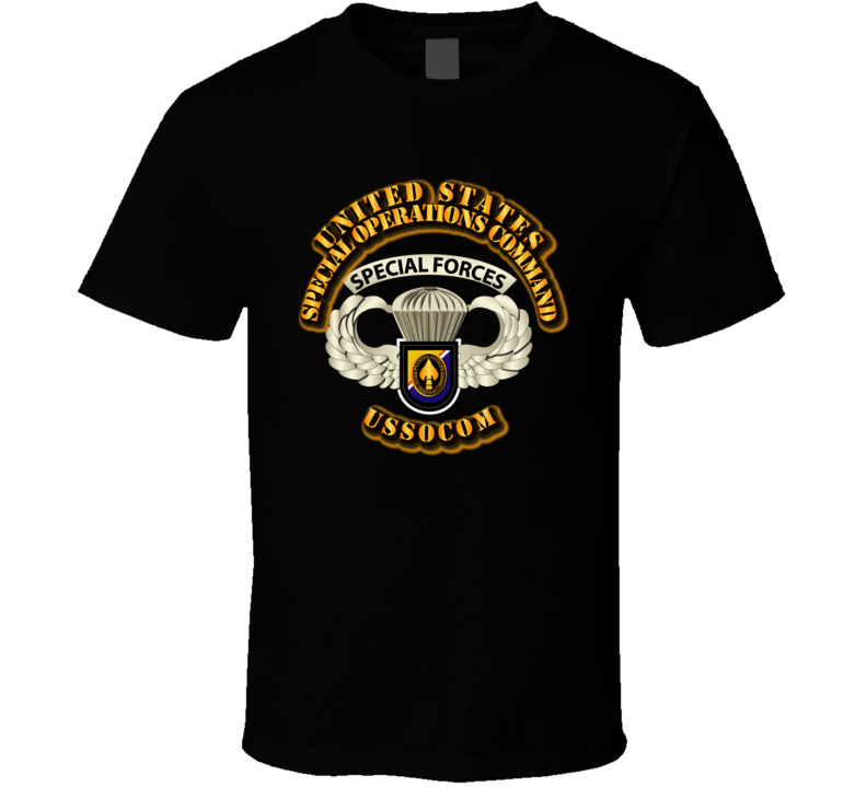 SOF - USSOCOM - Airborne Badge T Shirt