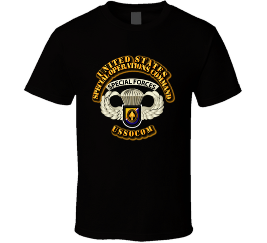 SOF - USSOCOM - Airborne Badge T Shirt
