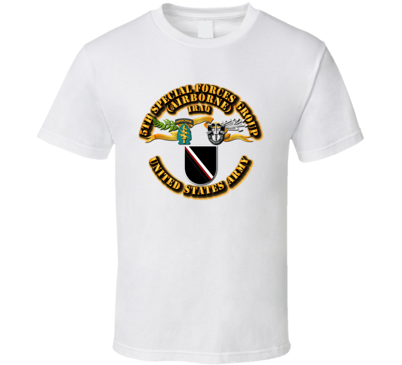 SOF - 5th SFG - Ribbon - Iraq T Shirt