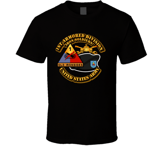 Army - 1st Armor Div - BR - DUI T Shirt