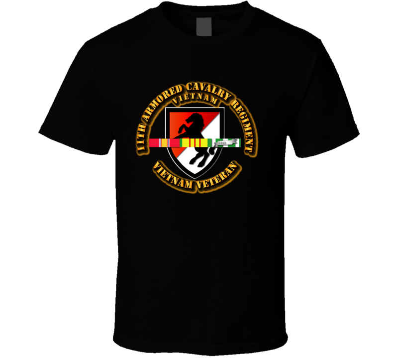 11th Armored Cavalry Regiment w SVC Ribbons T Shirt