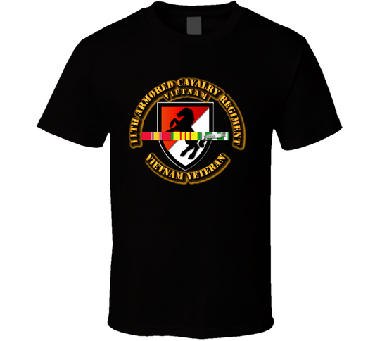 11th Armored Cavalry Regiment w SVC Ribbons T Shirt