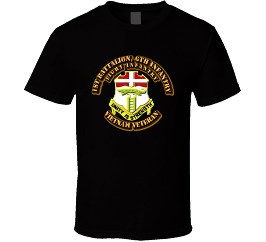 1st Battalion, 6th Infantry No SVC Ribbon T Shirt