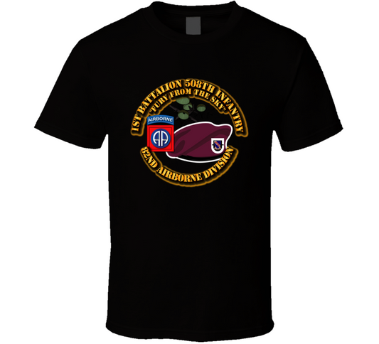 Army - 82nd Airborne Div - 1 - 508 Fury from Sky T Shirt