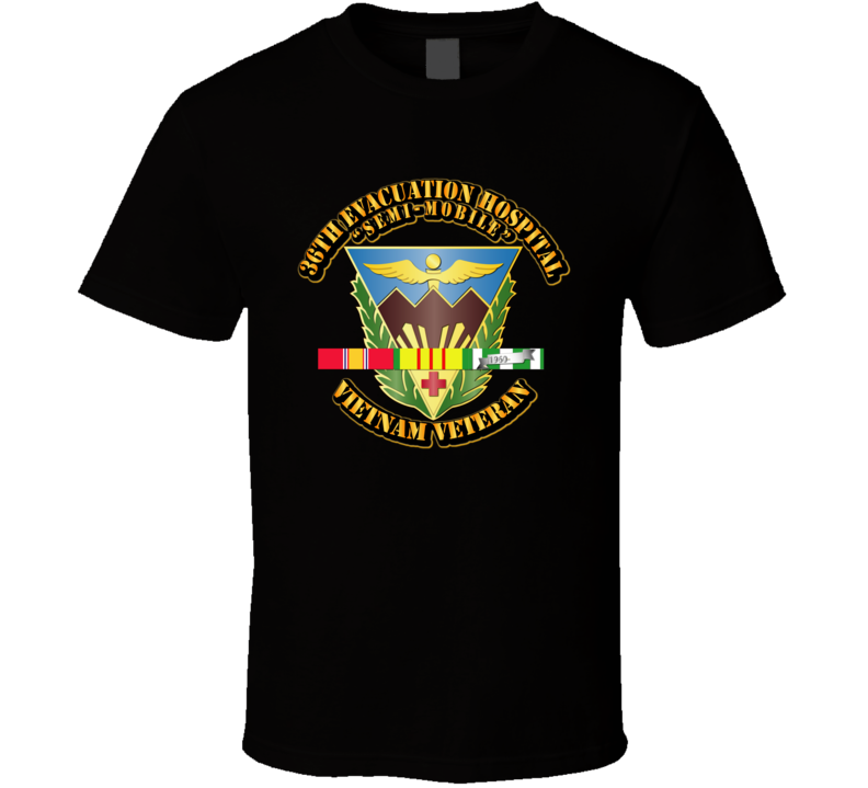 Army 36th Evacuation Hospital  w SVC Ribbon T Shirt