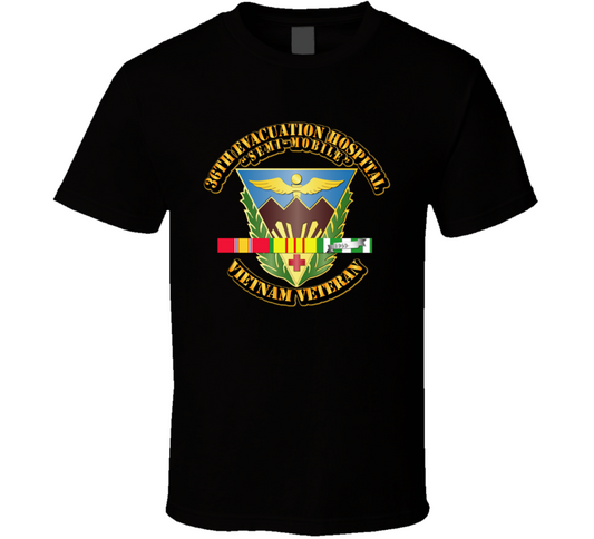 Army 36th Evacuation Hospital  w SVC Ribbon T Shirt