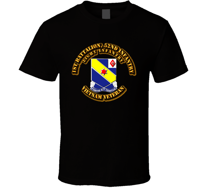 1st Battalion, 52nd Infantry No SVC Ribbon T Shirt