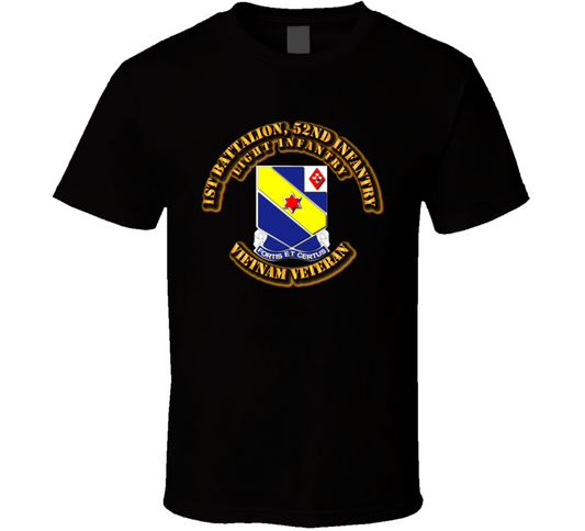 1st Battalion, 52nd Infantry No SVC Ribbon T Shirt