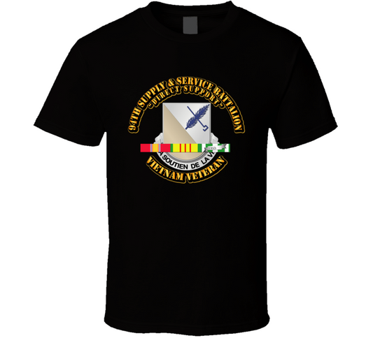 94th Supply &amp; Service Battalion w SVC Ribbon T Shirt