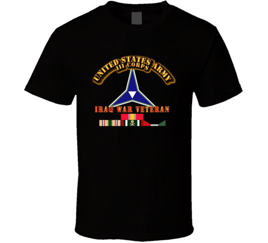 III Corps - Iraq War Veteran T Shirt