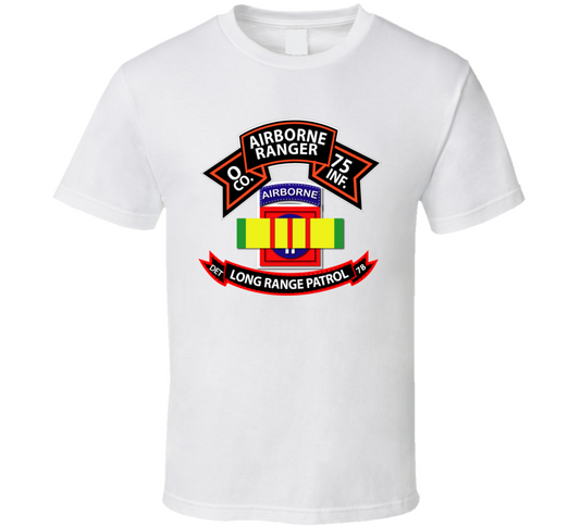 Vietnam - O Co 75th Ranger - 82nd Airborne Division - VN Ribbon - LRSD T Shirt