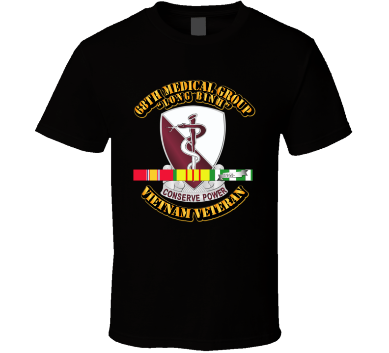 Army 68th Med Grp w SVC Ribbon T Shirt