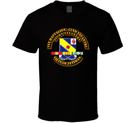 1st Battalion, 52nd Infantry w SVC Ribbon T Shirt