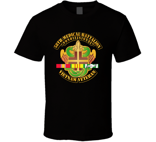 Army - 58th Medical Battalion w SVC Ribbon T Shirt