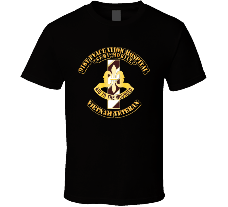 DUI - 91st Evacuation Hospital NO SVC Ribbon T Shirt