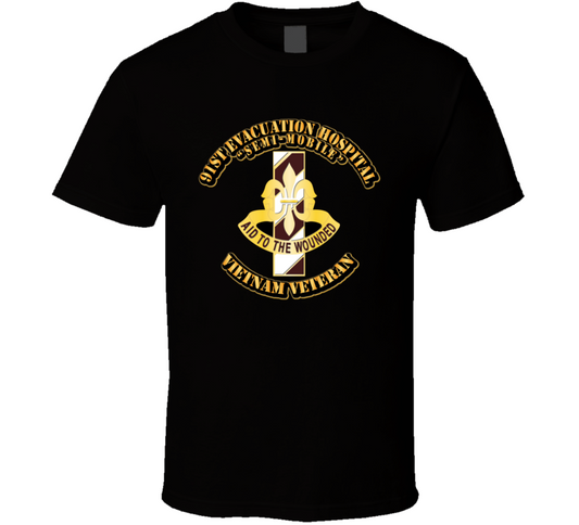 DUI - 91st Evacuation Hospital NO SVC Ribbon T Shirt