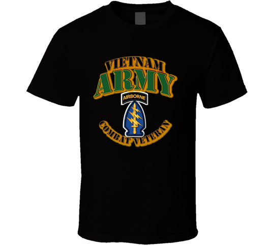 ARMY -  SF - SSI - Vietnam - Combat Vet T Shirt