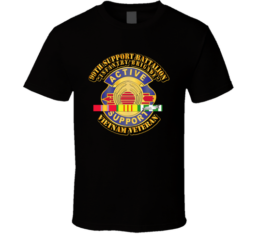DUI - 99th Support Battalion (Infantry Brigade) w SVC Ribbon T Shirt