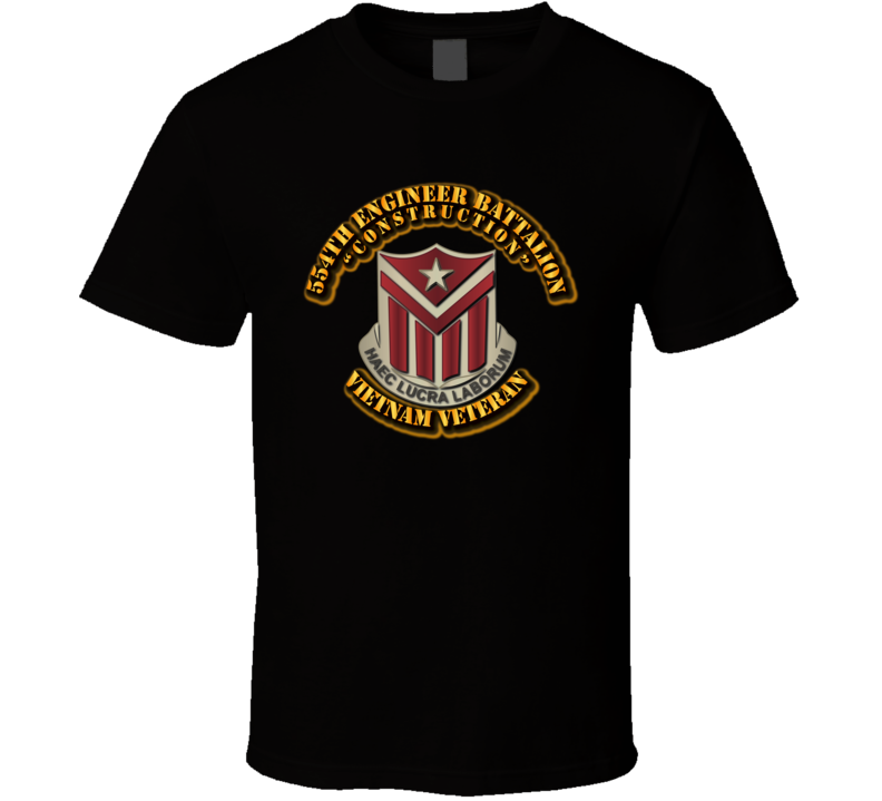 554th Engineer Battalion (Construction) w OUT SVC Ribbon T Shirt