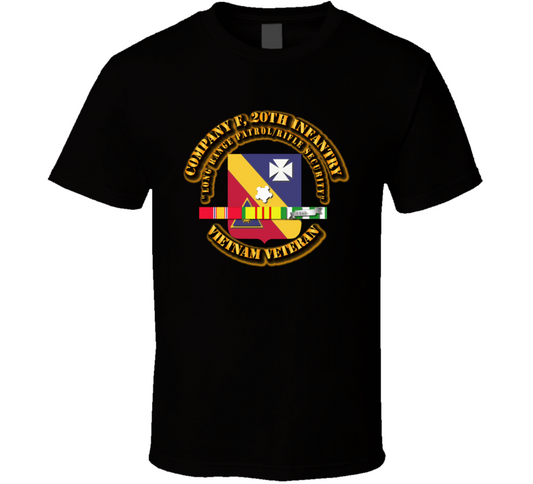 Company F, 20th Infantry w SVC Ribbon T Shirt