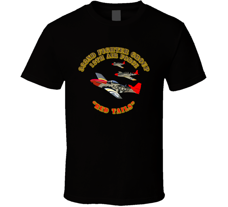 AAC - 332 FG - 12th AF - REd Tails T Shirt