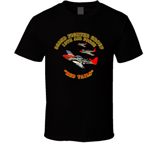AAC - 332 FG - 12th AF - REd Tails T Shirt