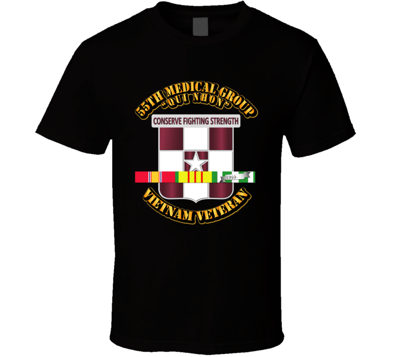 Army 55th Med Grp w SVC Ribbon T Shirt