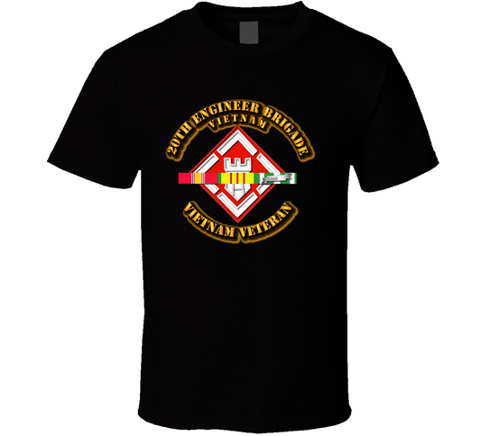  20th Engineer Brigade w SVC Ribbons T Shirt