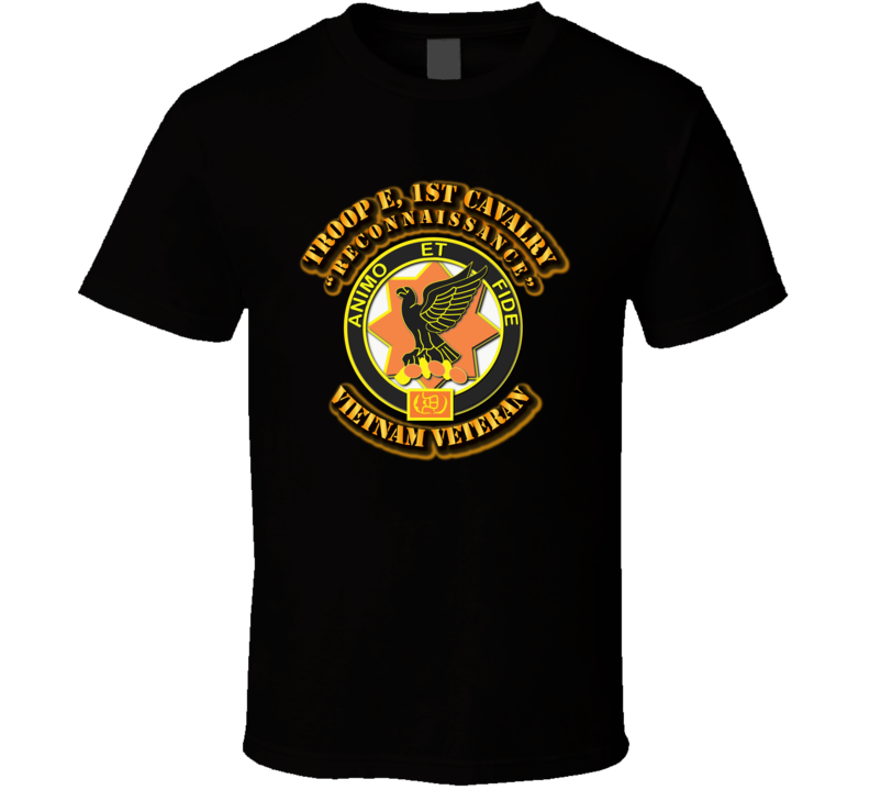 Troop E, 1st Cavalry No SVC Ribbon T Shirt