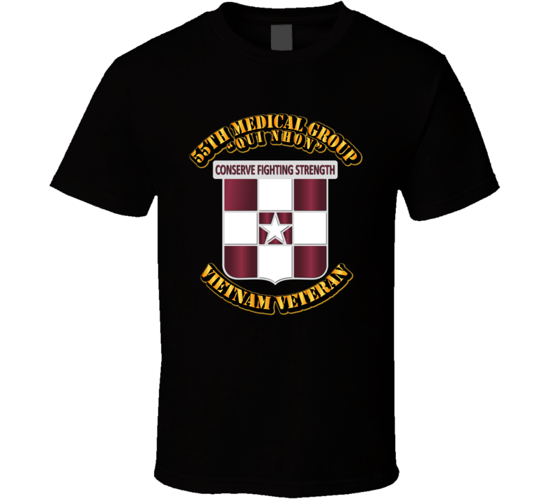 Army 55th Med Grp No SVC Ribbon T Shirt