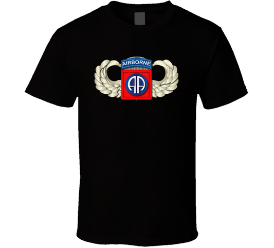 82nd Airborne Division - SSI - Wings T Shirt