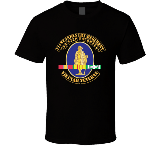 DUI - 111 Infantry Regiment w SVC Ribbon T Shirt