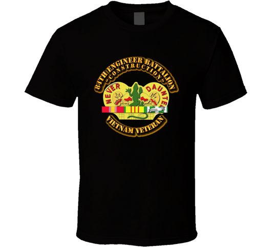 Army - 84th Engineer Battalion w SVC Ribbon T Shirt