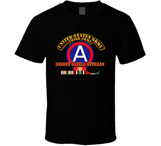 Third Army - Desert Shield Veteran T Shirt