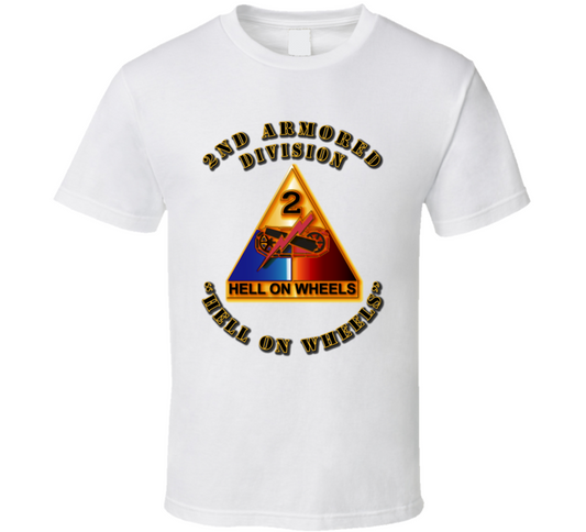2nd Armored SSI - Hell on Wheels T Shirt