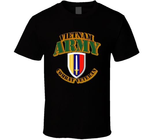 Army -  United States Army - Vietnam - Ssi - Combat Vet T Shirt