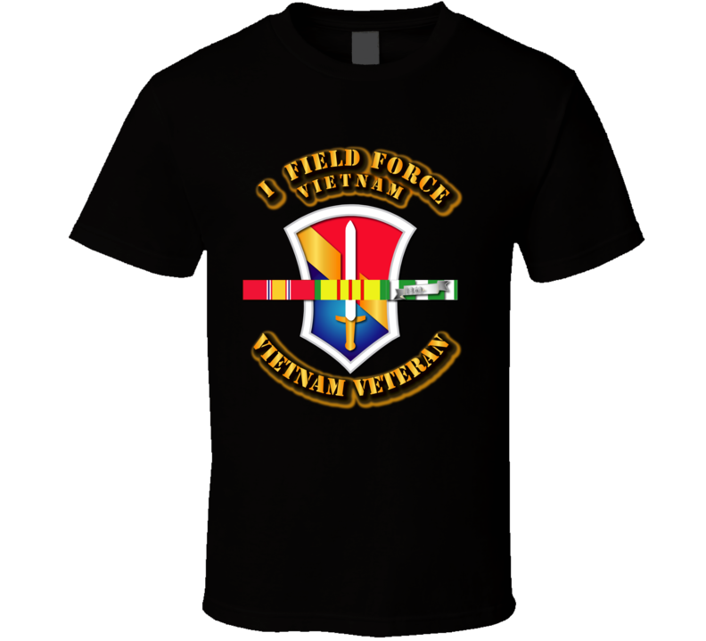 Army -  I Field Force w SVC Ribbons T Shirt