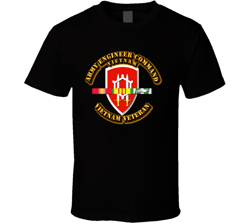 Army Engineer Command - Vietnam w SVC Ribbons T Shirt