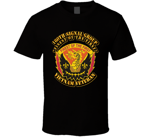 DUI - 160th Signal Group w OUT SVC Ribbon T Shirt