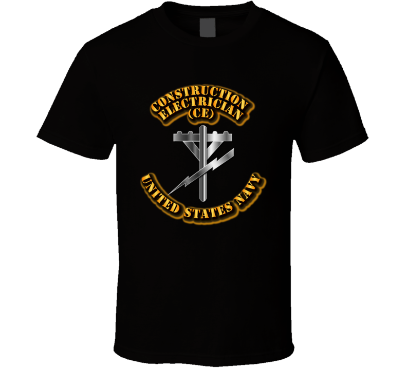Navy - Rate - Construction Electrician T Shirt