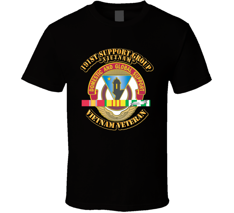DUI - 191st Support Group w SVC Ribbon T Shirt