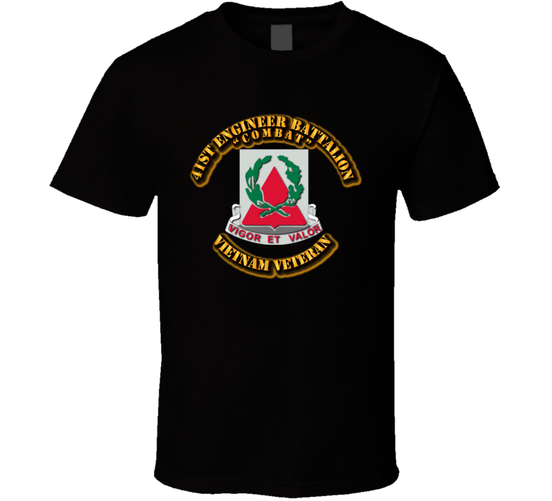 Army - 41st Engineer Battalion No Ribbon  T Shirt