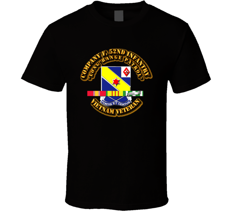 Company F, 52nd Infantry w SVC Ribbon T Shirt