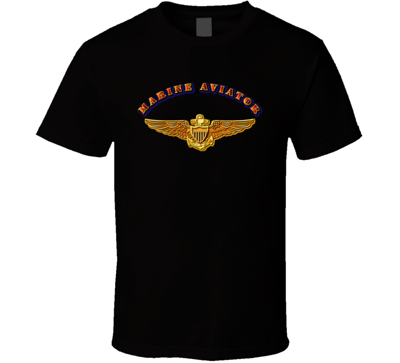 Emblem - Navy - Marine Aviator T Shirt