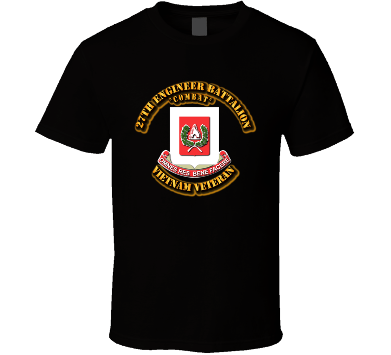 DUI - 27th Engineer Battalion  No SVC Ribbon T Shirt