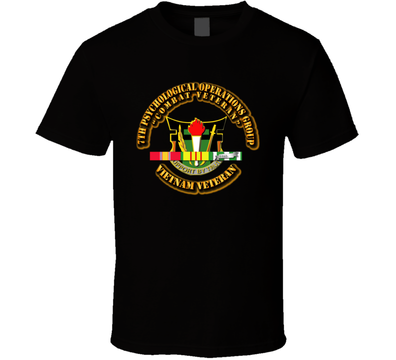 7th Psychological Operations Group w SVC Ribbon T Shirt