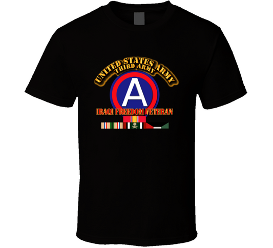Third Army - Iraqi Freedom Veteran T Shirt